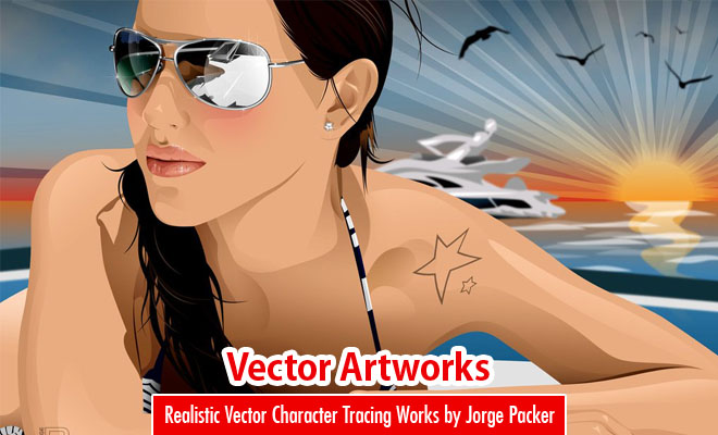 25 Stunning and Realistic Vector Character Tracing Works by Jorge Packer
